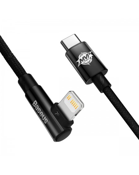 Baseus MVP 2 Elbow-shaped Fast Charging Data Cable Type-C to iP 20W 1m Black