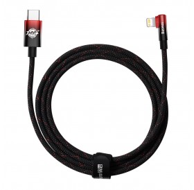 Baseus MVP 2 Elbow-shaped Fast Charging Data Cable Type-C to iP 20W 2m Black+Red