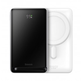 Baseus Magnetic Bracket Powerbank with MagSafe Wireless Charging 10000mAh 20W Overseas Edition white (PPCX000202) + USB Type C Baseus Xiaobai Series 60W 0.5m