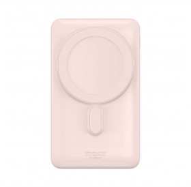 Baseus Magnetic Bracket Power Bank with MagSafe Wireless Charging 10000mAh 20W Overseas Edition Pink (PPCX000204) + USB Type C Baseus Xiaobai Series 60W 0.5m