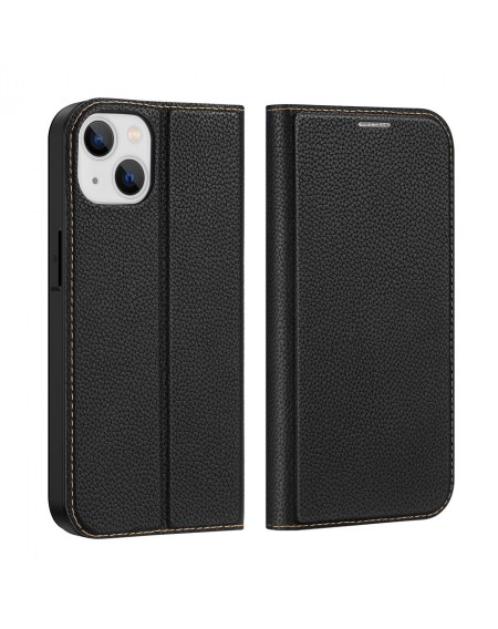 Dux Ducis Skin X2 case for iPhone 14 case with magnetic flap black