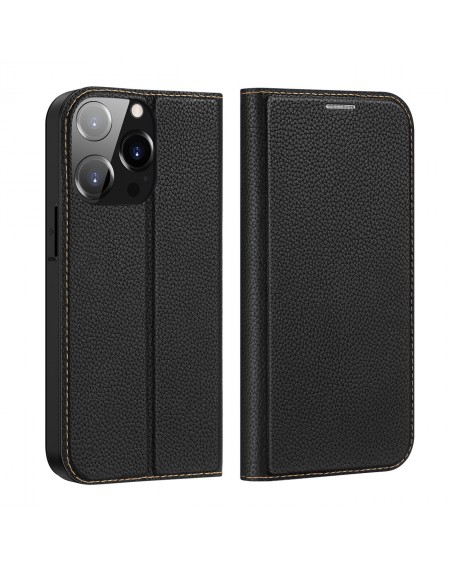 Dux Ducis Skin X2 case for iPhone 14 Pro magnetic flip cover black