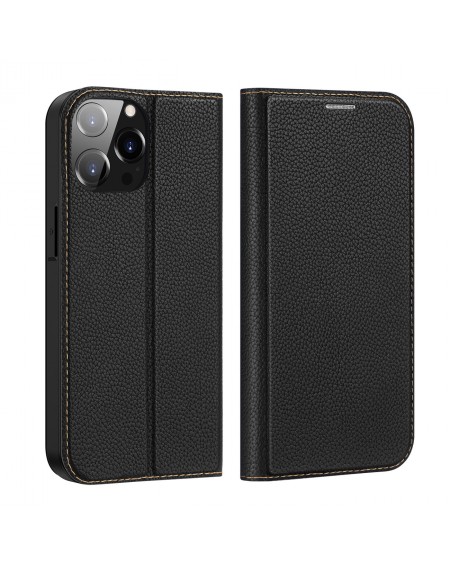 Dux Ducis Skin X2 case for iPhone 14 Pro Max magnetic flip cover black