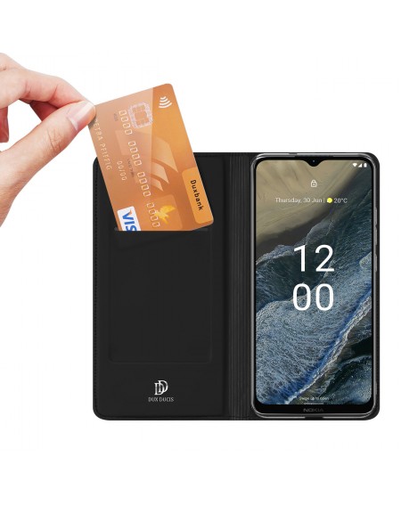 Dux Ducis Skin Pro case for Nokia G11 Plus flip cover card wallet stand black