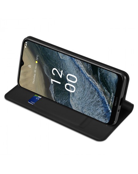 Dux Ducis Skin Pro case for Nokia G11 Plus flip cover card wallet stand black