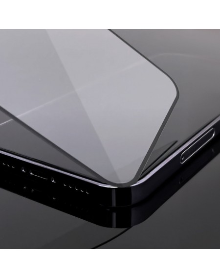 Wozinsky Super Durable Full Glue Tempered Glass Full Screen With Frame Case Friendly TCL 30 5G Black