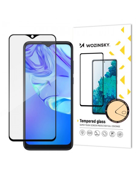 Wozinsky super durable Full Glue tempered glass full screen with frame Case Friendly TCL 305 black