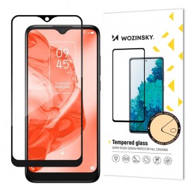 Wozinsky super durable Full Glue tempered glass full screen with Case Friendly TCL 205 black frame