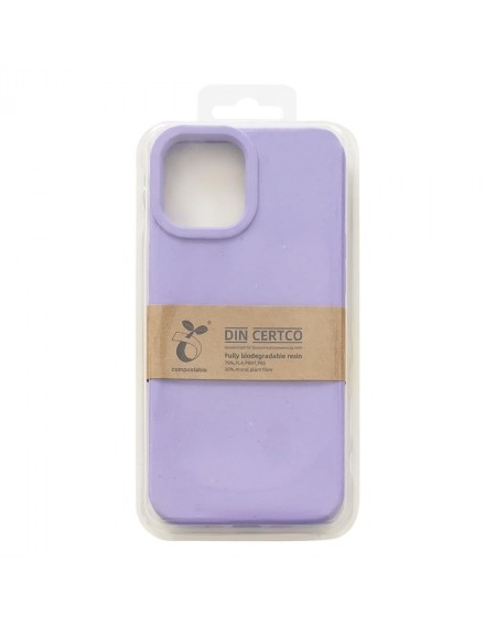 Eco Case case for iPhone 14 Plus silicone degradable cover purple