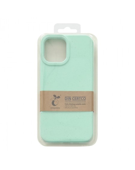 Eco Case case for iPhone 14 Plus silicone degradable cover mint green