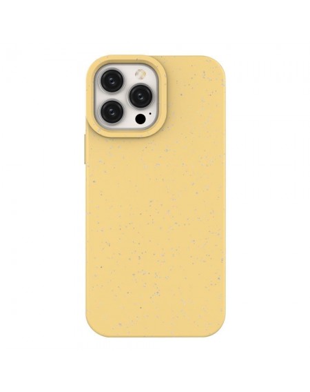 Eco Case case for iPhone 14 Plus silicone degradable cover yellow
