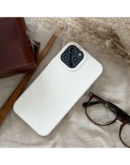 Eco Case case for iPhone 14 Plus silicone degradable cover white
