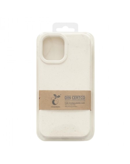 Eco Case case for iPhone 14 Plus silicone degradable cover white