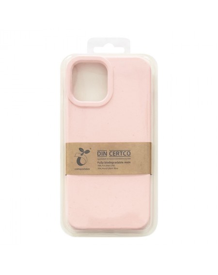 Eco Case case for iPhone 14 Pro silicone degradable cover pink