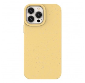 Eco Case case for iPhone 14 Pro Max silicone degradable cover yellow