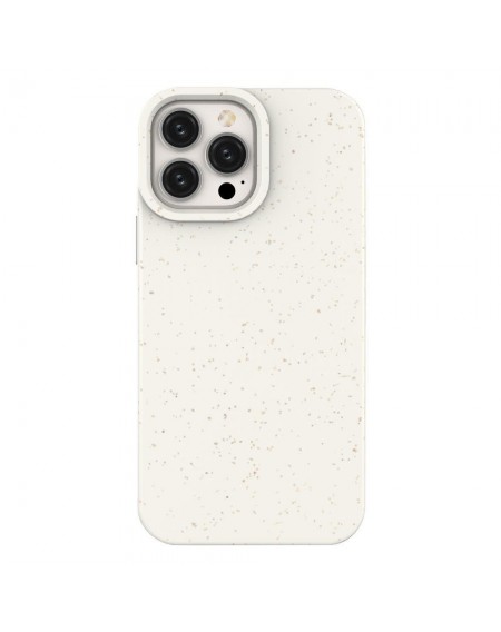 Eco Case case for iPhone 14 Pro Max silicone degradable cover white