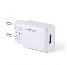 Joyroom USB wall charger 2,1 A white (L-1A101)