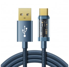 Joyroom USB cable - USB Type C for charging / data transmission 3A 1.2m blue (S-UC027A12)