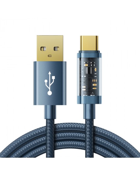 Joyroom USB cable - USB Type C for charging / data transmission 3A 1.2m blue (S-UC027A12)