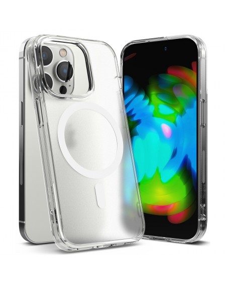 Ringke Fusion Magnetic Magnetic Hard Case with Gel Frame for iPhone 14 Pro Max Translucent (FMGM645E52) (MagSafe Compatible)