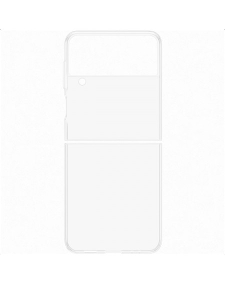 Samsung clear slim cover case for galaxy z flip4 transparent (ef-qf721ctegww)