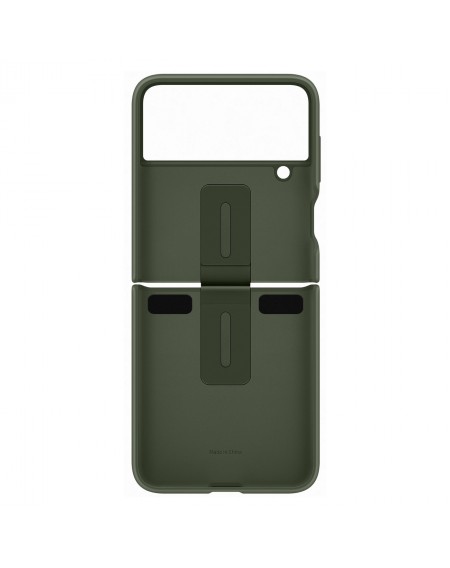Samsung Ring Silicone Cover Case Cover for Samsung Galaxy Z Flip4 Hang Tag Case khaki (EF-PF721TGEGWW)