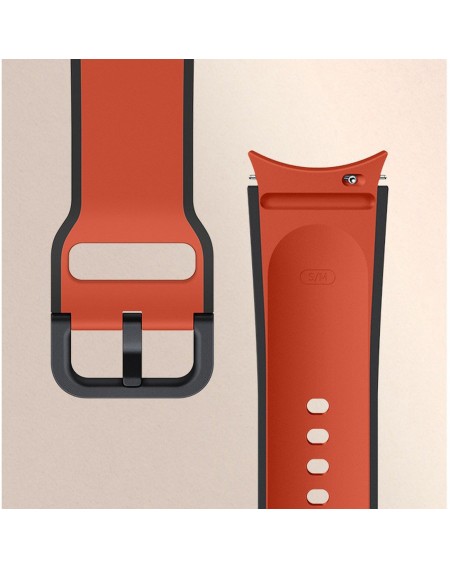 Wearable Aps Watch4/Watch5 Two-tone Sport Band (M/L) Red
