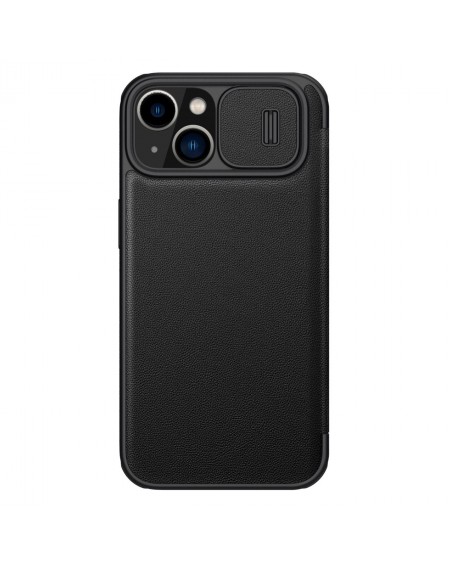 Nillkin Qin Pro Leather Case-plain leather iPhone 14 6.1 2022 Classic Black