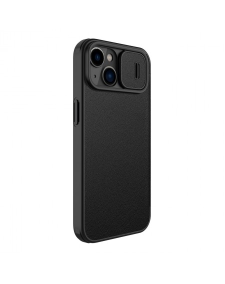 Nillkin Qin Pro Leather Case-plain leather iPhone 14 6.1 2022 Classic Black
