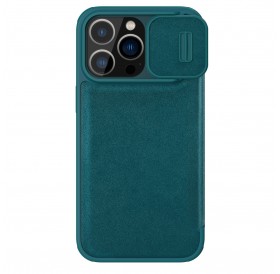 Nillkin Qin Pro Leather Case-plain leather iPhone 14 Pro 6.1 2022 Exuberant Green