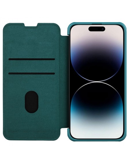 Nillkin Qin Pro Leather Case-plain leather iPhone 14 Pro 6.1 2022 Exuberant Green