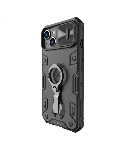 Nillkin CamShield Armor Pro Case Cover iPhone 14 Plus Armor Cover with Camera Cover Ring Stand Black