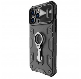 Nillkin CamShield Armor Pro Case Cover iPhone 14 Pro Max Armor Cover with Camera Cover Ring Stand Black