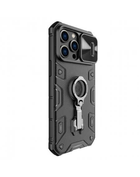 Nillkin CamShield Armor Pro Case Cover iPhone 14 Pro Max Armor Cover with Camera Cover Ring Stand Black