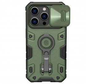 Nillkin CamShield Armor Pro Magnetic Case iPhone 14 Pro Magnetic MagSafe Cover with Camera Cover Dark Green