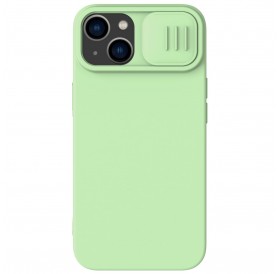 Nillkin CamShield Magnetic Silicone Case iPhone 14 Magnetic MagSafe case with camera cover green