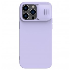 Nillkin CamShield Magnetic Silicone Case iPhone 14 Pro magnetic MagSafe cover with camera cover purple