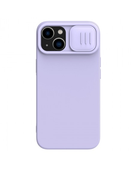 Nillkin CamShield Magnetic Silicone Case iPhone 14 Plus magnetic MagSafe cover with camera cover purple