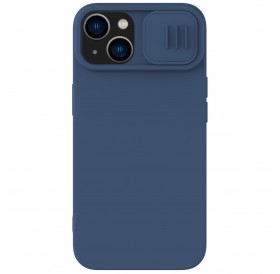 Nillkin CamShield Silky Silicone Case iPhone 14 cover with camera cover blue