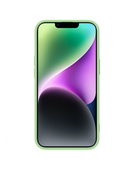 Nillkin CamShield Silky Silicone Case iPhone 14 cover with camera cover green