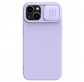 Nillkin CamShield Silky Silicone Case iPhone 14 case cover with camera cover purple