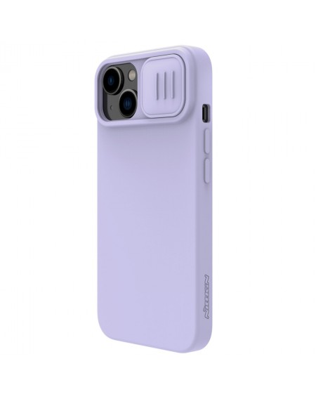 Nillkin CamShield Silky Silicone Case iPhone 14 case cover with camera cover purple