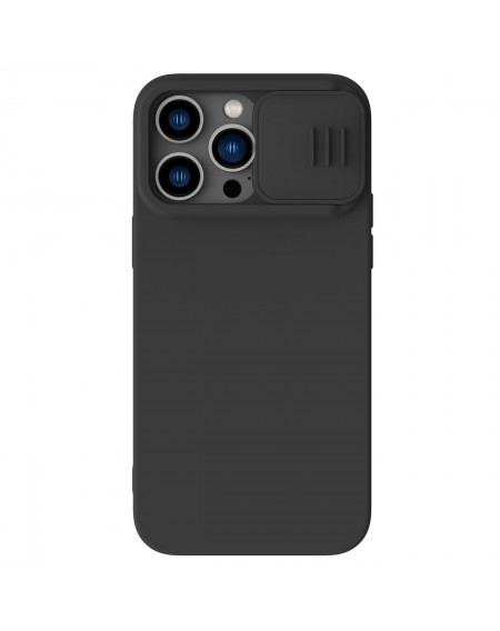 Nillkin CamShield Silky Silicone Case iPhone 14 Pro cover with camera cover black