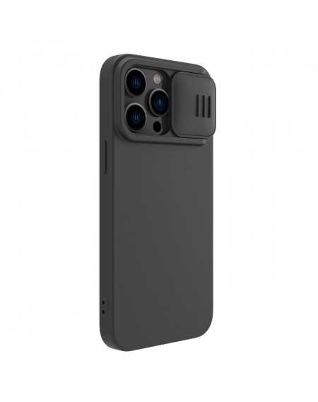 Nillkin CamShield Silky Silicone Case iPhone 14 Pro cover with camera cover black