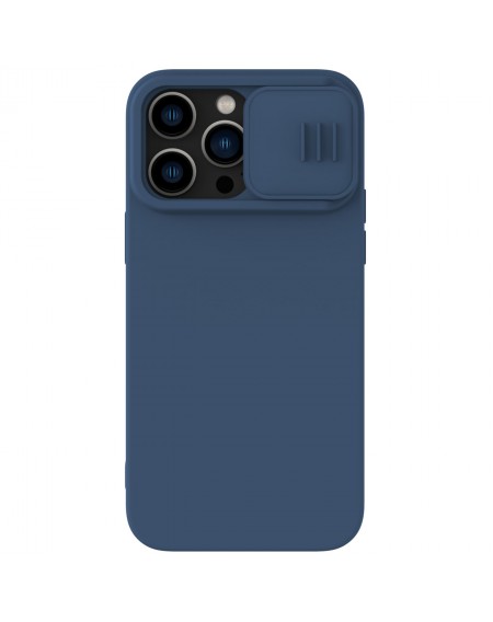 Nillkin CamShield Silky Silicone Case iPhone 14 Pro cover with camera cover blue