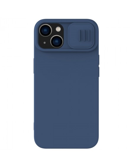 Nillkin CamShield Silky Silicone Case iPhone 14 Plus cover with camera cover blue