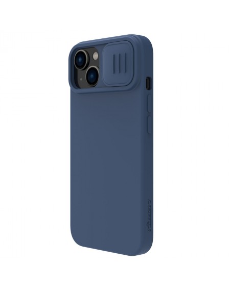 Nillkin CamShield Silky Silicone Case iPhone 14 Plus cover with camera cover blue