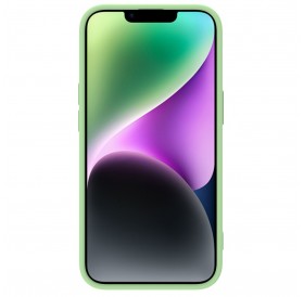 Nillkin CamShield Silky Silicone Case iPhone 14 Plus cover with camera cover green