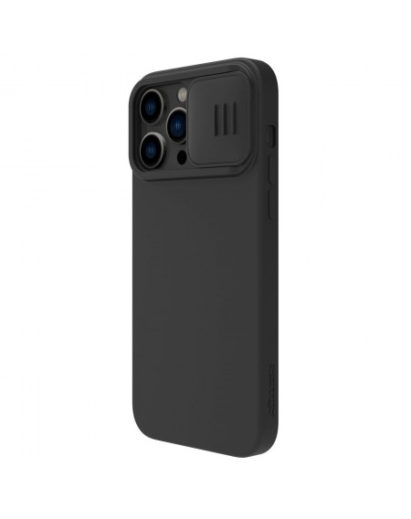 Nillkin CamShield Silky Silicone Case iPhone 14 Pro Max cover with camera cover black