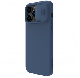Nillkin CamShield Silky Silicone Case for iPhone 14 Pro Max silicone cover with camera cover blue